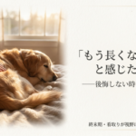 「もう長くないかも」と感じたら｜後悔しない時間の過ごし方と、今日からできる4つのこと