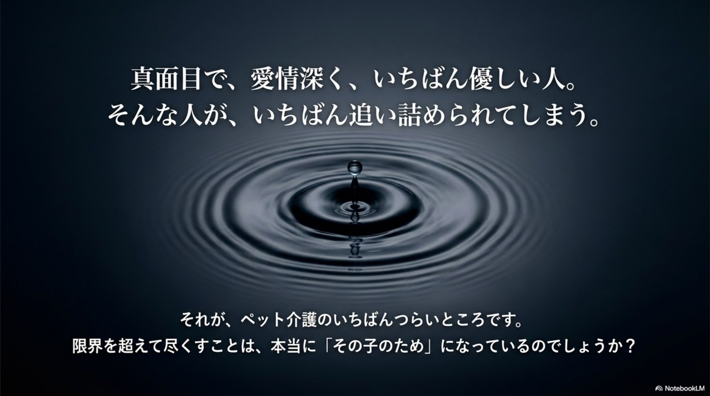 真面目で愛情深い人ほど追い詰められてしまう