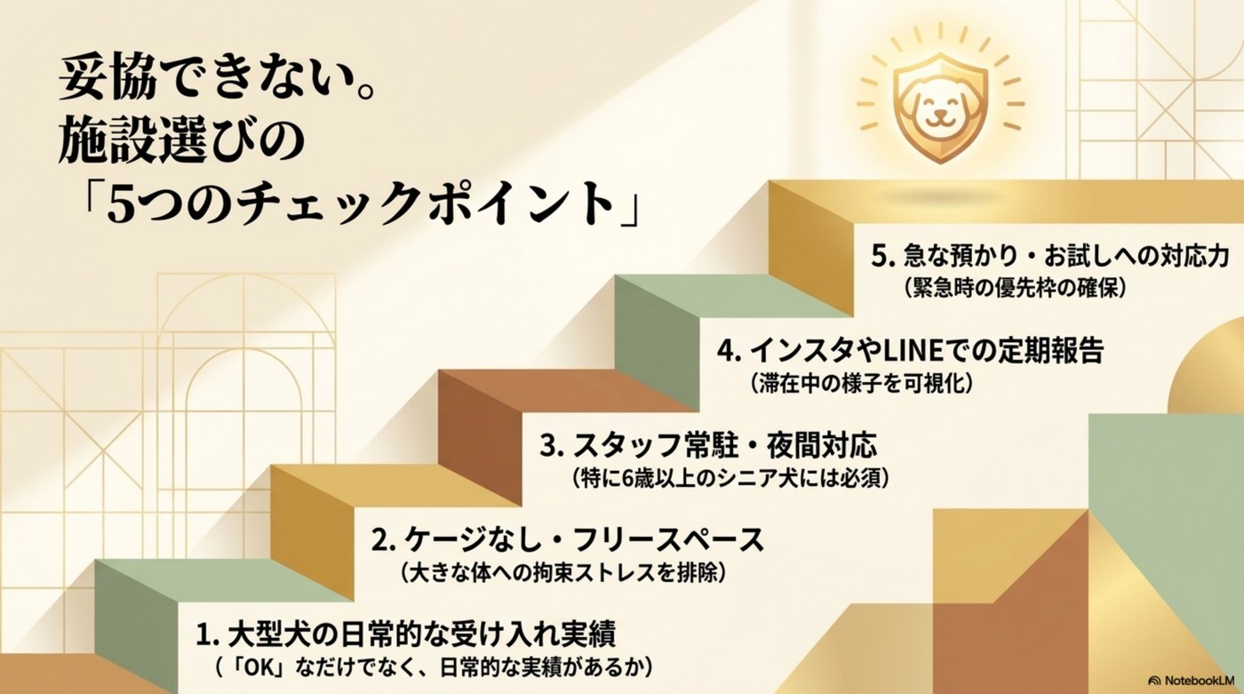 妥協できない施設選びの5つのチェックポイント