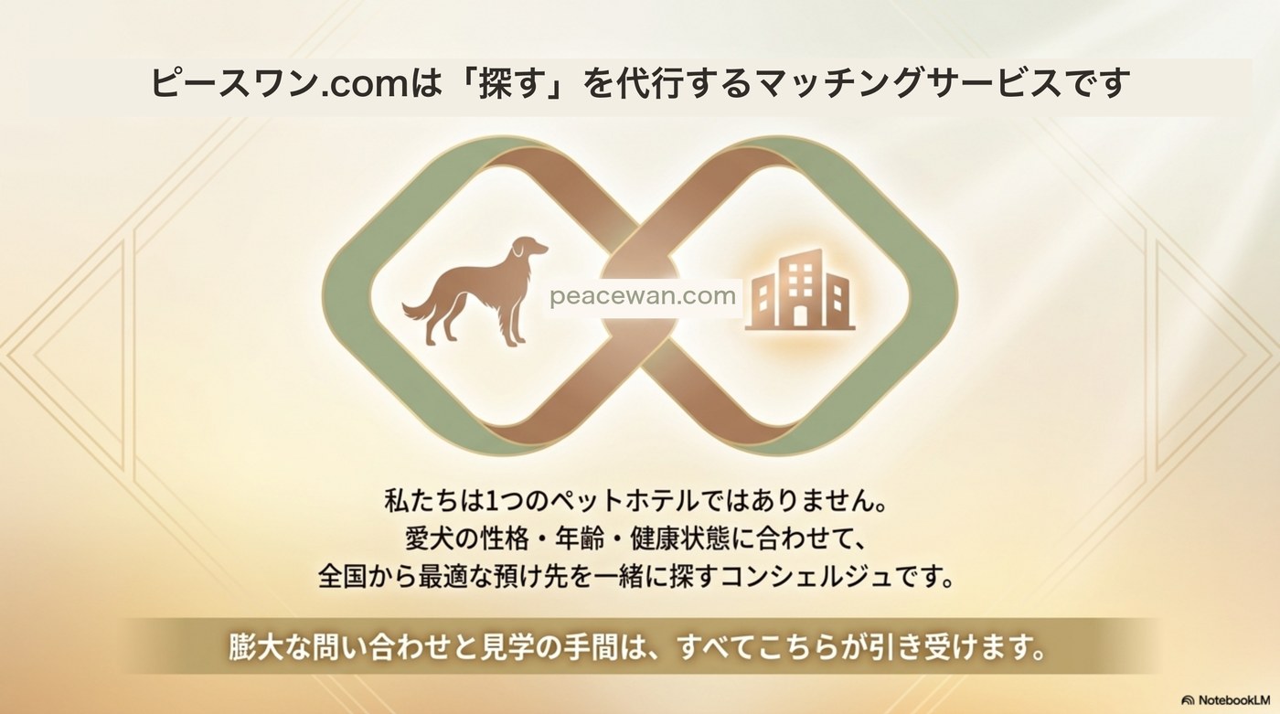ピースワンは「探す」を代行するマッチングサービス